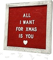 Vista 9 de C CRYSTAL LEMON Tablero de letras de fieltro de 10 x 10 pulgadas, 336 letras, números y símbolos, tablero de mensajes gris con marco de madera