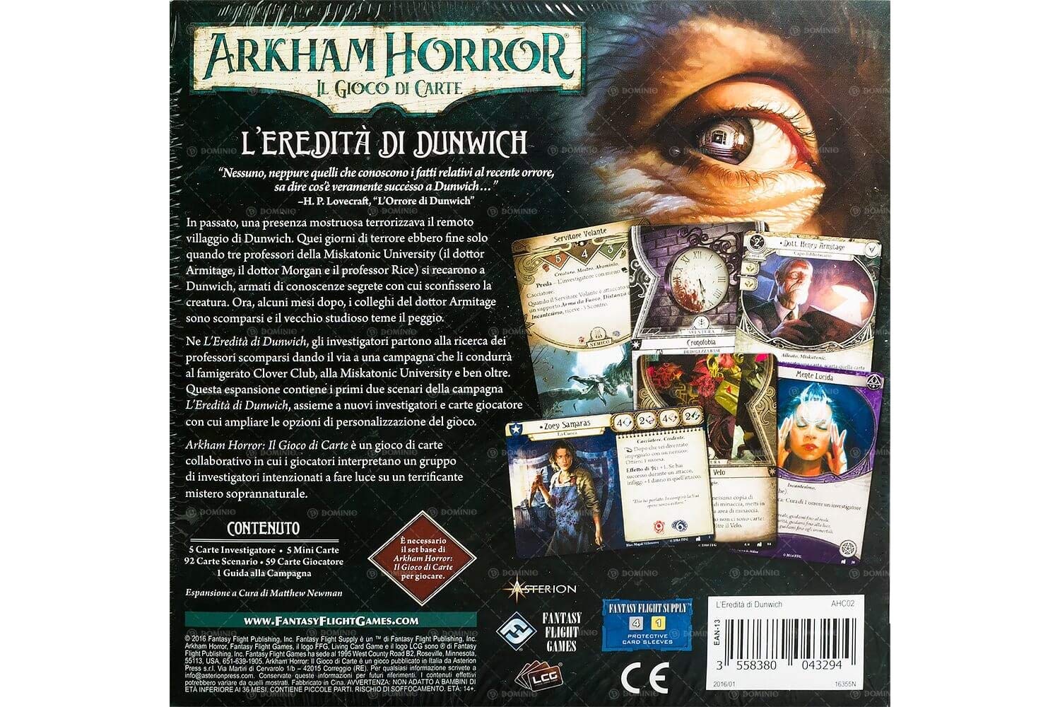 Arkham Horror: Il Gioco Di Carte - Una Luce Nella Nebbia (Espansione Mitos, Edizione Italiana) Asmodee