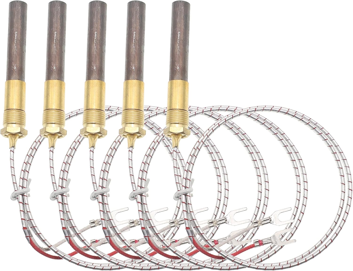 5 pcs 24" Aluminum 750mv Thermopile Generator Replacement