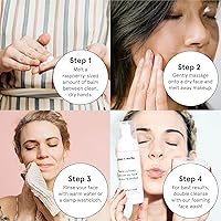 Vista 6 de grace & stella Bálsamo limpiador removedor de maquillaje - Limpiador facial hidratante con vitamina E para una piel suave y nutrida - Derrite