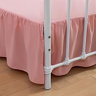 Bed Skirt Queen Size Ruffled Bed Skirt with Split Corners, 14 Inch Drop ...