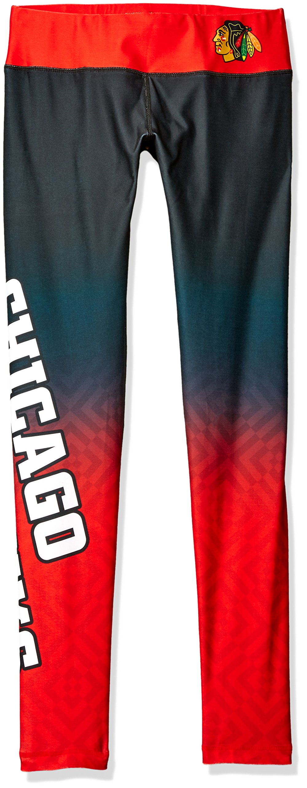 FOCO Chicago Blackhawks Gradient Print Legging - Womens Extra Large