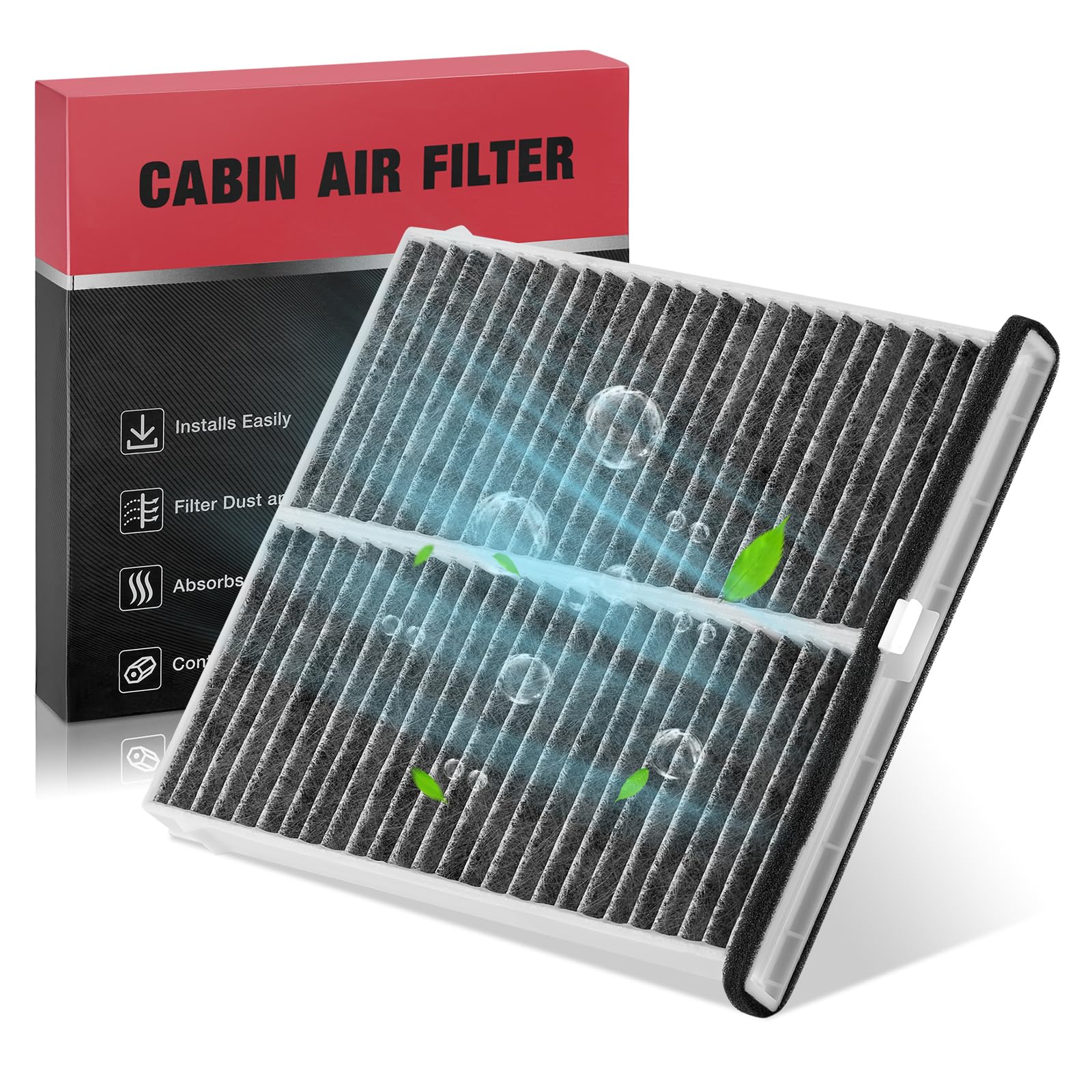 BDFHYK1PC CF11811 Cabin Air Filter with Activated Carbon Compatible with Mazda 3 2014-2018, 6 2014-2021, CX-5 2013-2022Global Recycled StandardGlobal Recycled StandardGlobal Recycled Standard