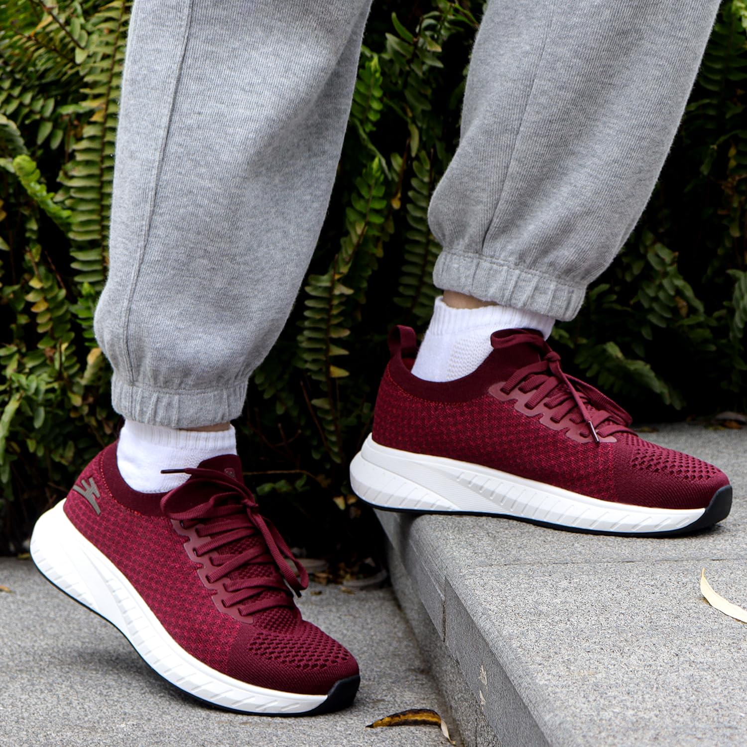 Puweco Scarpe Donna Running Sneakers Comode Tennis Leggero e Traspirante Tempo Libero Fitness Palestra Scarpe