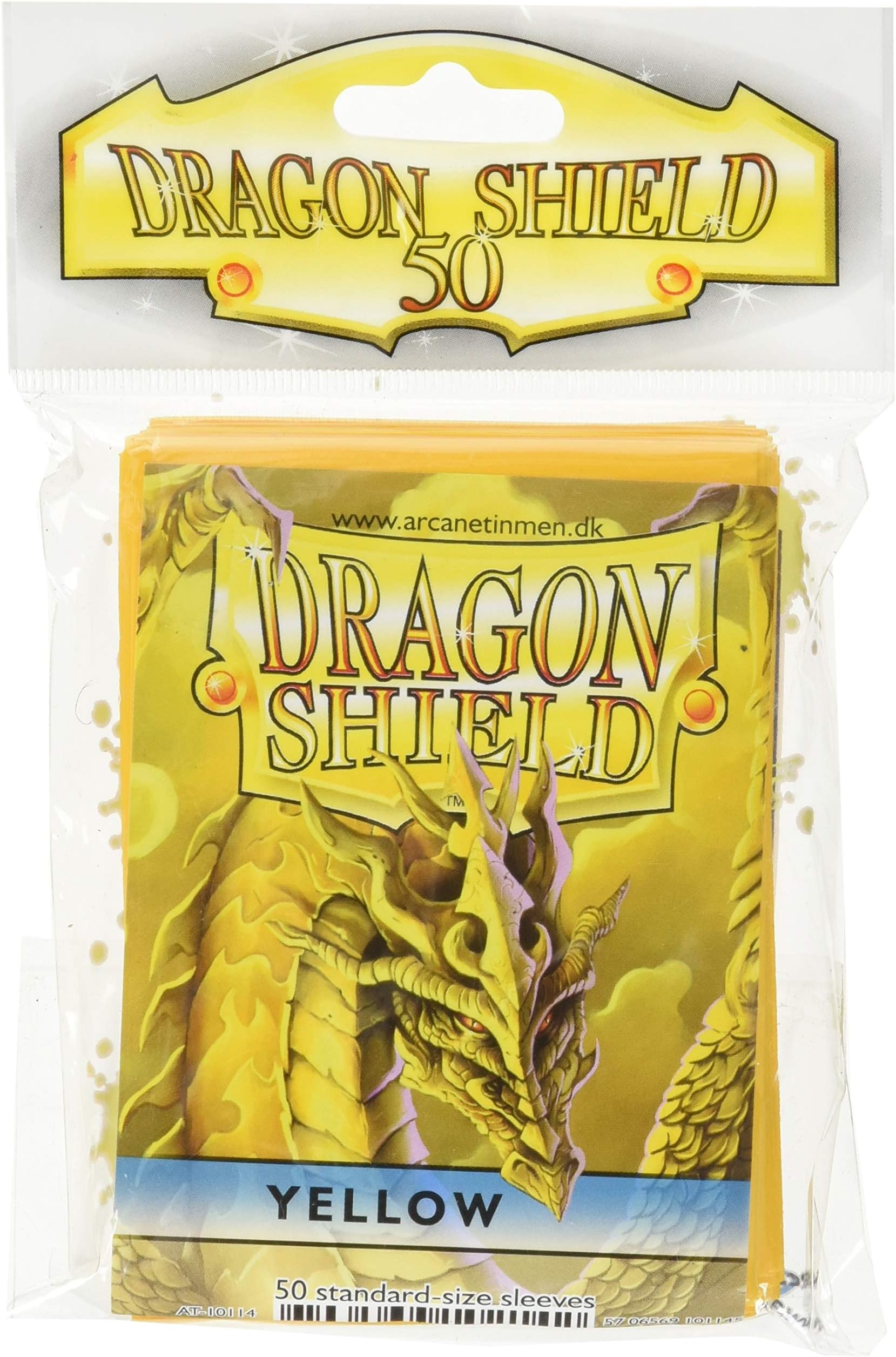 Dragon Shield Sleeves: 50Ct Card Game, Yellow