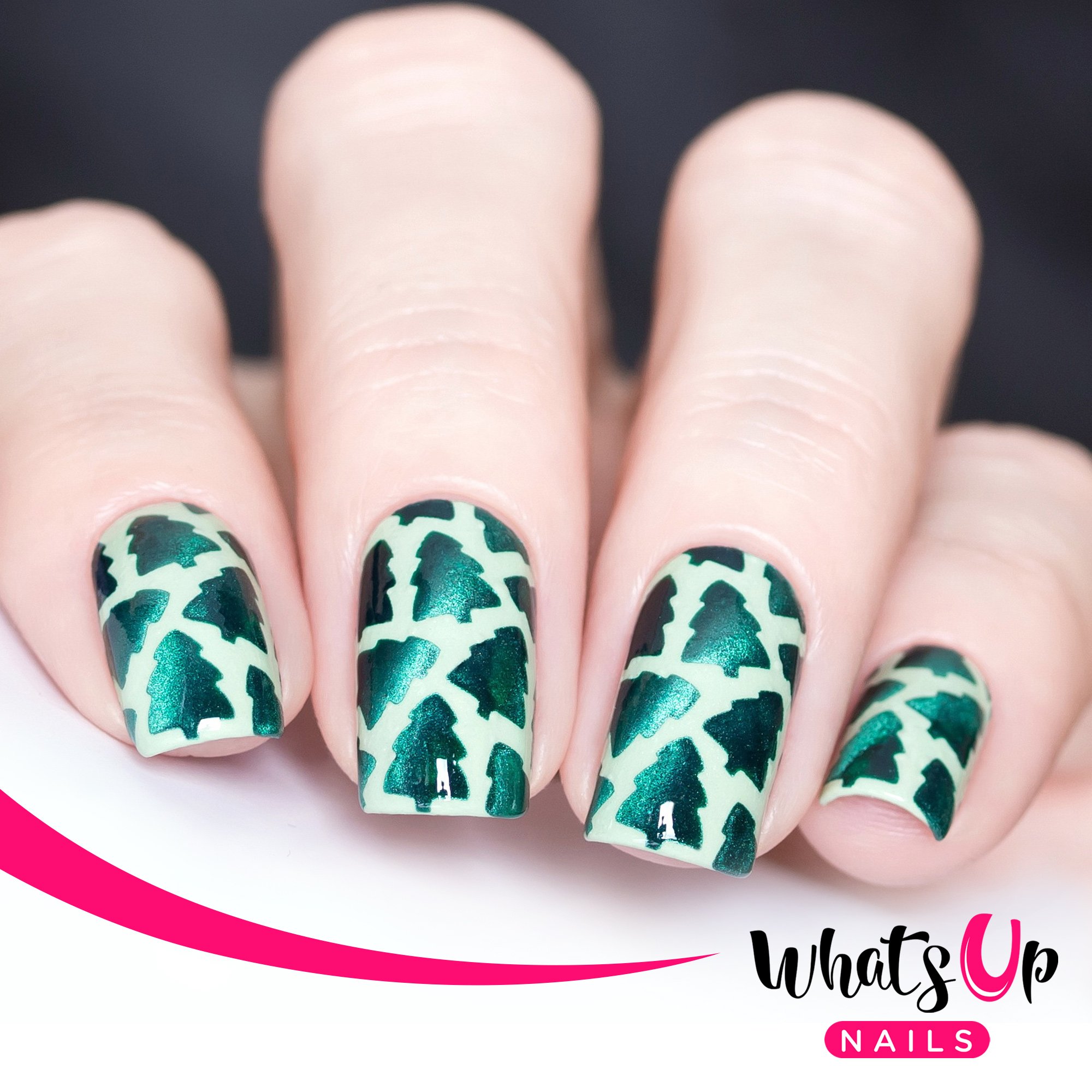 Amazon.com : Whats Up Nails - Forest Vinyl Stencils for Christmas Nail Art  Design (1 Sheet, 12 Stencils) : Beauty & Personal Care