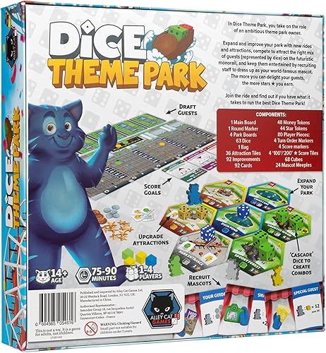 Miniatura 2 de Alley Cat Games Parque temático de dados Azul