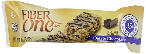 Fiber One Barras masticables, avena y chocolate, 1.4 onzas, 16caja