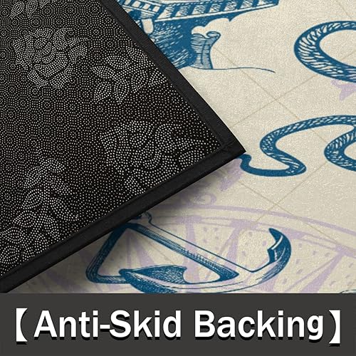 Miniatura 3 de Tapete de piso de puerta media redonda de mármol antideslizante tapete de área de medio círculo duradero lavable para sala de estar dormitorio