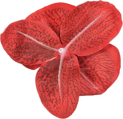 Miniatura 5 de PATIKIL Cabezales de orquídeas artificiales de 3.9 pulgadas, paquete de 20 cabezas de orquídea mariposa falsa de seda para decoración de ramo floral