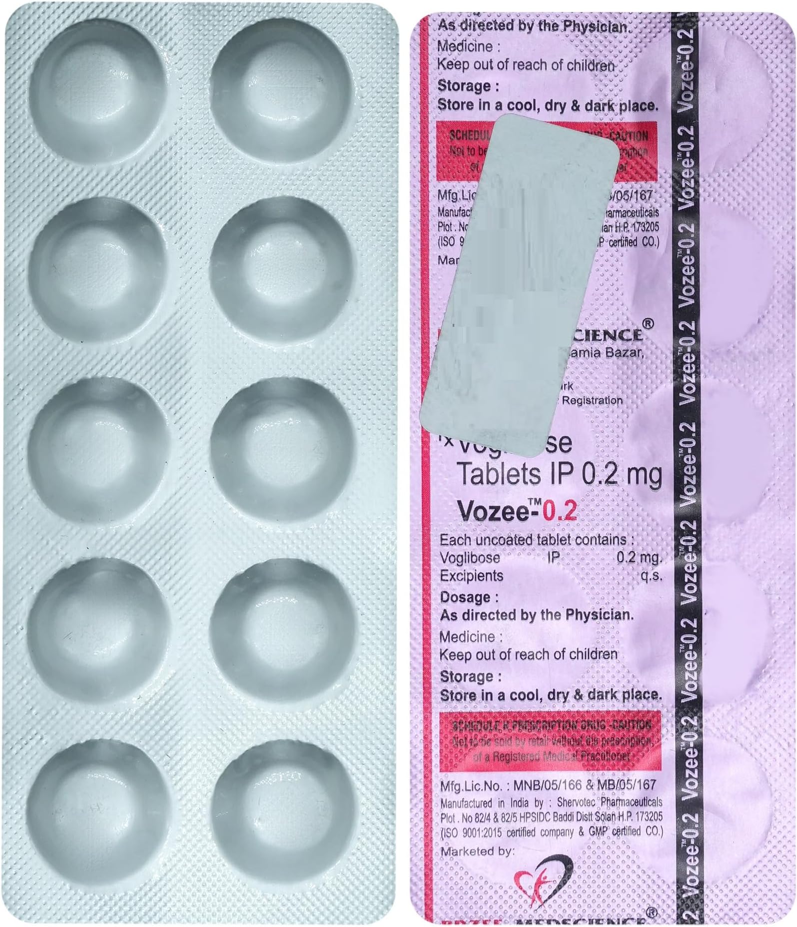 Vozee-0.2 - Strip of 10 Tablets