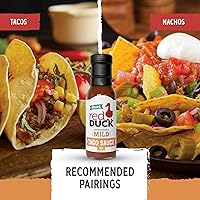 Vista 3 de Red Duck Salsa orgánica para tacos deliciosamente suave, sin gluten, vegana, 8 onzas