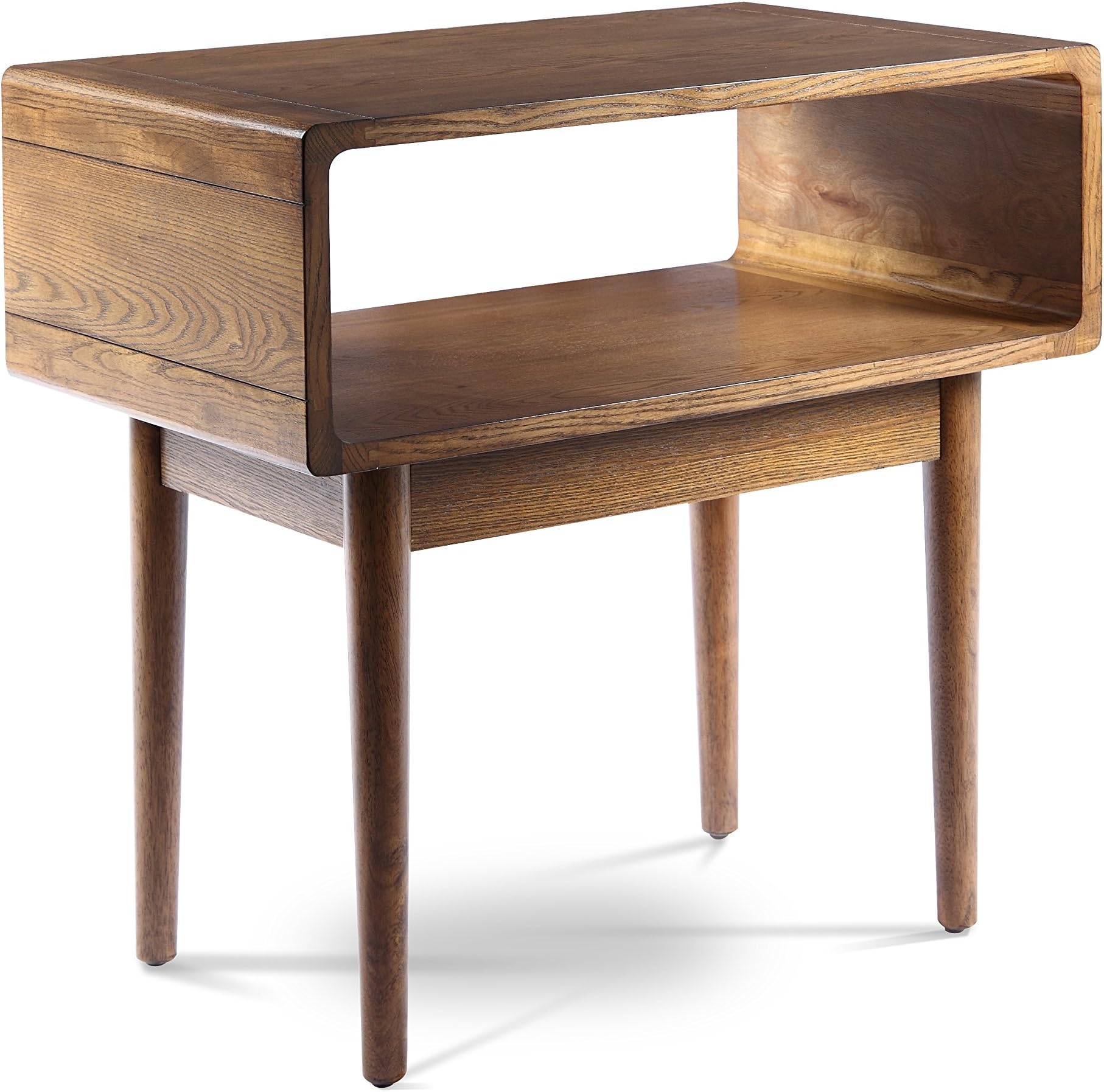 Posh Pollen Darden Mid-Century Modern Side Table - Walnut
