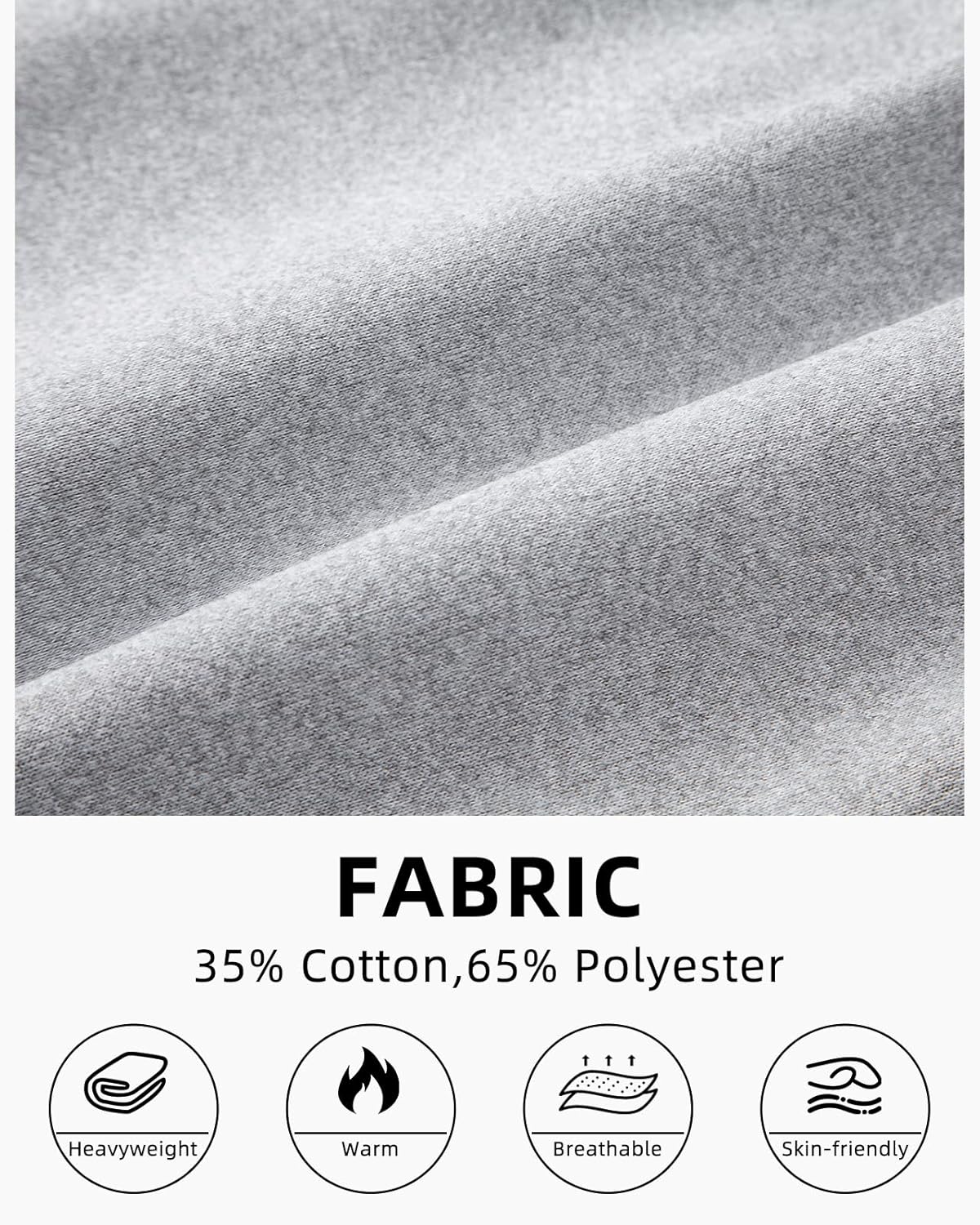 A WATERWANG Men's Fleece Cargo Sweatpants Casual Cotton Tapered Drawstring Athletic Workout Joggers Sweat Pants with Pockets - Image 7