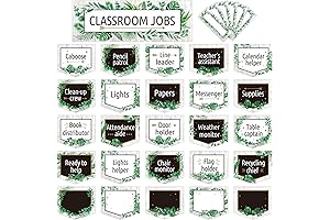 81 Pieces Classroom Jobs Bulletin Board Classroom Jobs Chart with Name Tags...