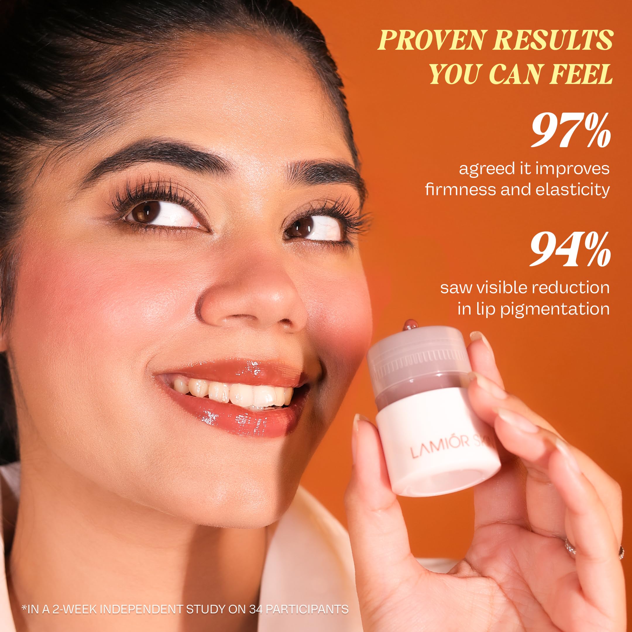 Lamior Overnight Lip Mask for Deep Hydration & Plumping | Butter Soft Lip Recovery Mask with 2% Peptide & 5% Vitamin-E | Moisturising Lip Care for Dry & Pigmented Lips 4