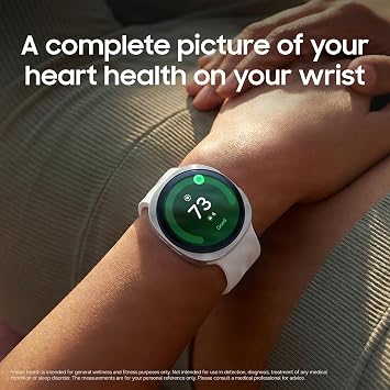 Samsung Galaxy Watch9 AI Smartwatch, 44mm, Cushion Design, LTE, Silver