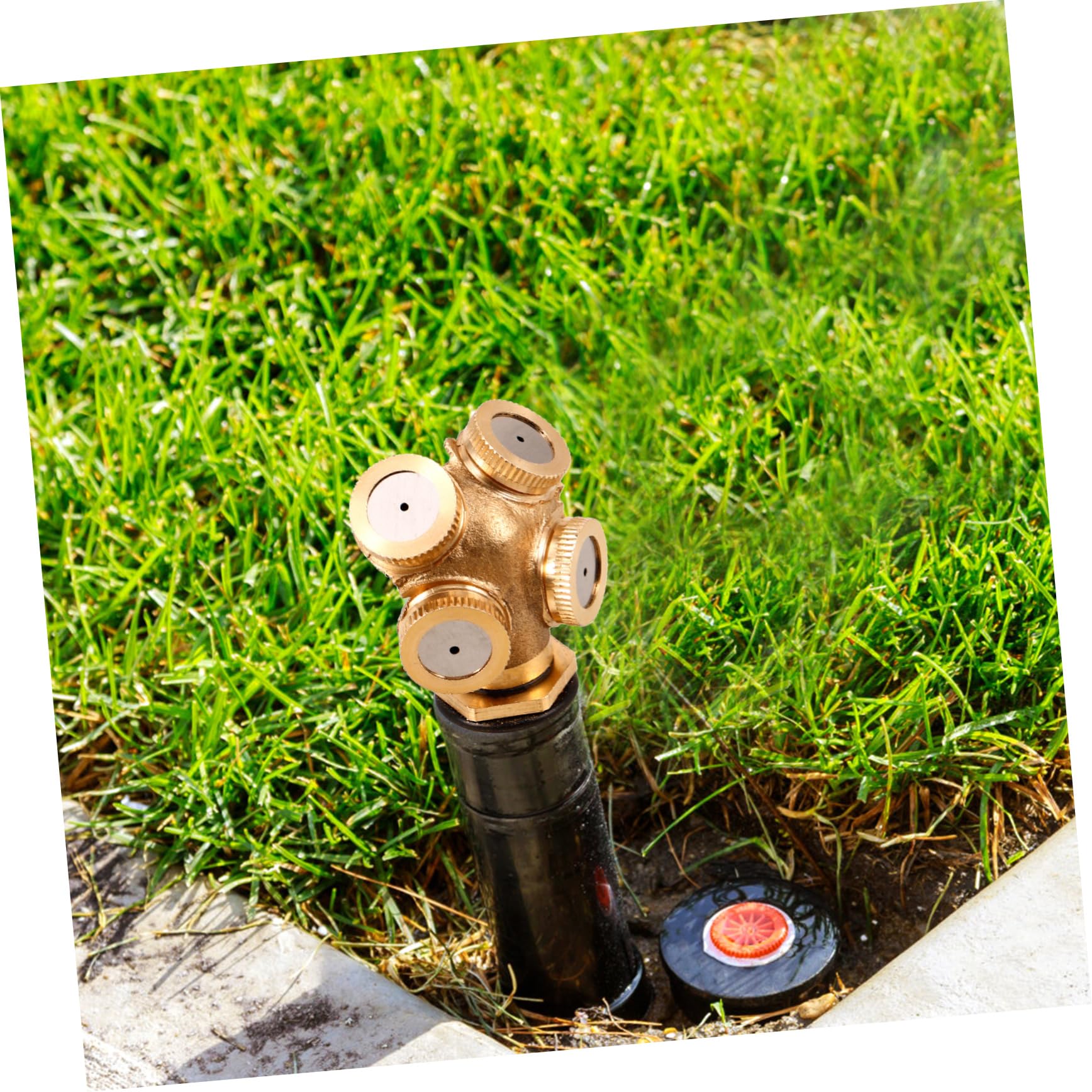 2 boquillas pulverizadoras de Repuesto para riego de césped. Diseño Giratorio para un riego eficiente. Fácil de conectar y Usar para refrigeración de Jardines y techos.