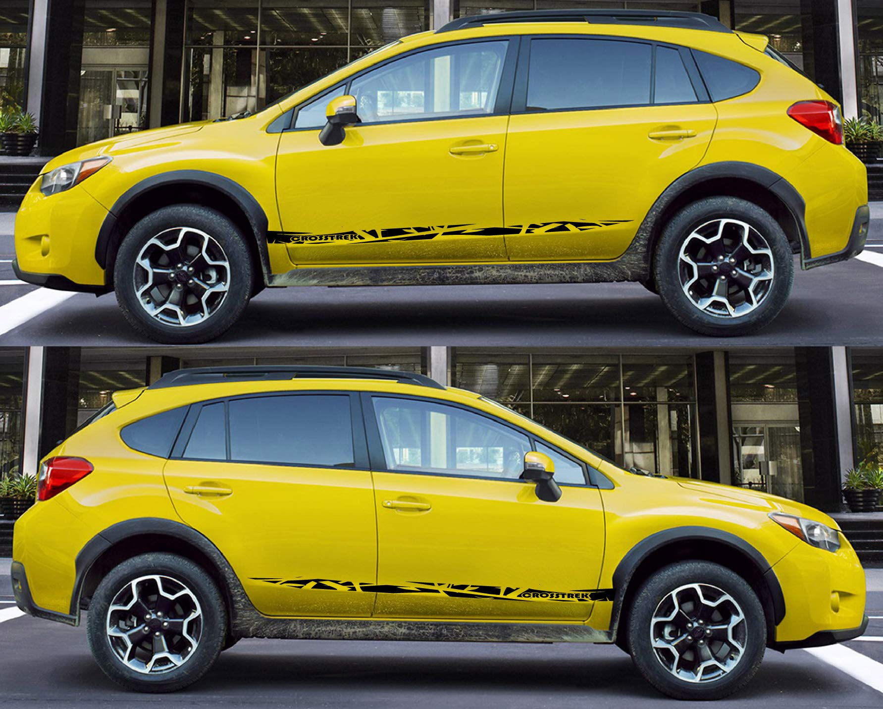 Pegatinas de rayas laterales de carreras para Crosstrek, renueva el estilo de tu coche