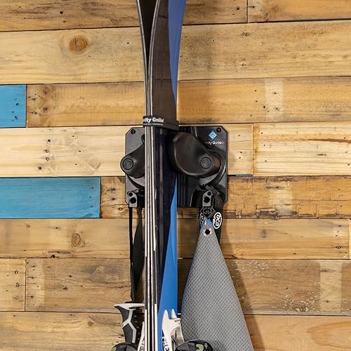 Miniatura 7 de Gravity Grabber La estantería de pared definitiva para esquís y tablas de snowboard - Se adapta a cualquier esquí o tabla de snowboard - Guarda tus