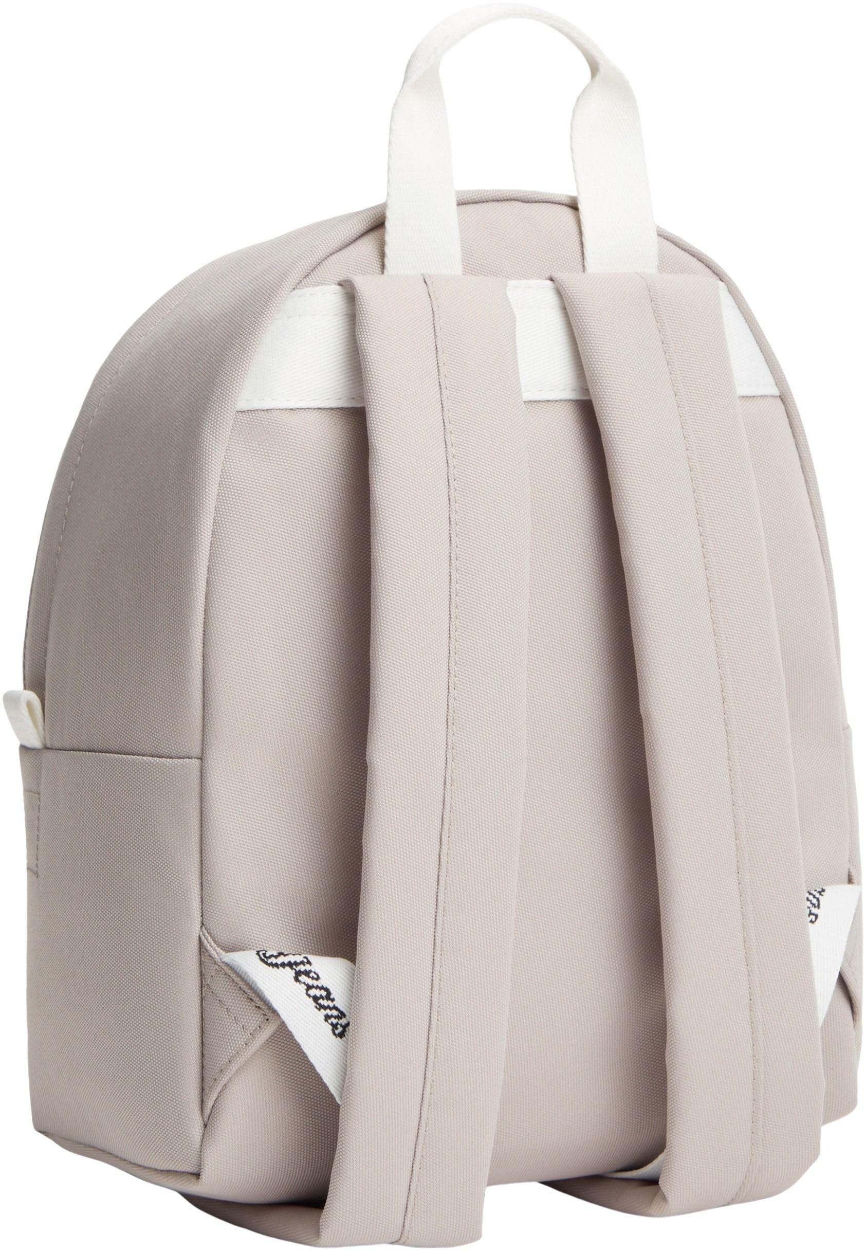 Tommy Jeans Mochila Mujer Daily Dome con detalles distintivos de la marca, Beige (Stone), Talla Única