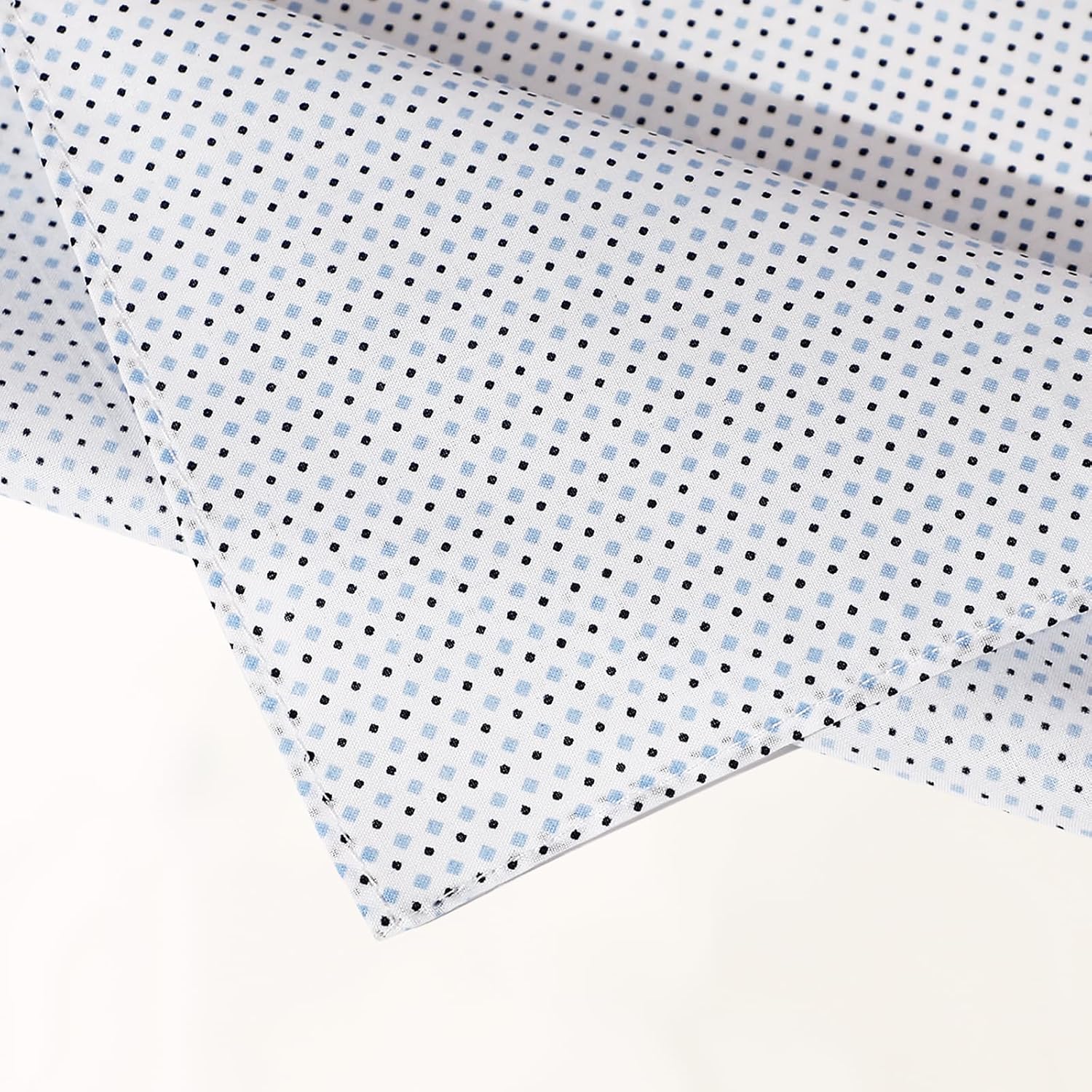 DoreenBeads Handkerchiefs for Men Soft Plaid Tartan Checkered Polka Dot Cotton Mens Hankies, Pack of 7, 15.7 x 15.7 Inches