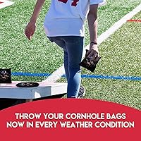 Vista 3 de BackYardGamesUSA Juego de 8 bolsas de Cornhole profesionales reguladoras, Tournament Slick n Stick Cornhole, bolsas para juegos de Cornhole