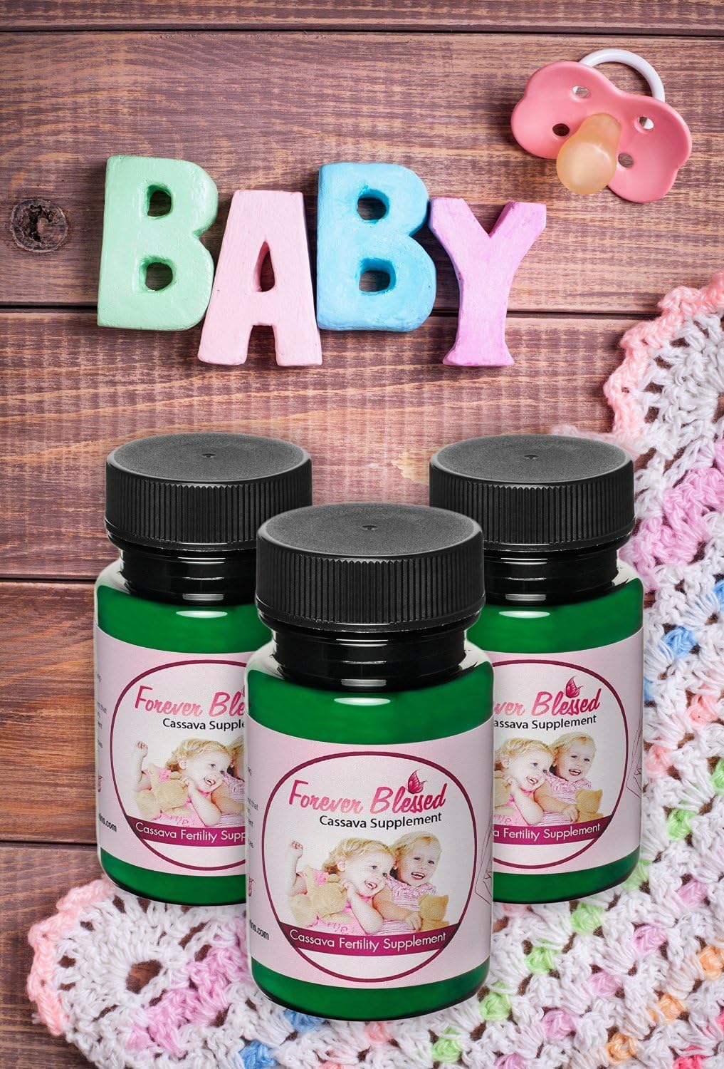 (3 Month Supply) Cassava Root - Fertility Supplement for Twins - Vitamin for a Natural Pregnancy