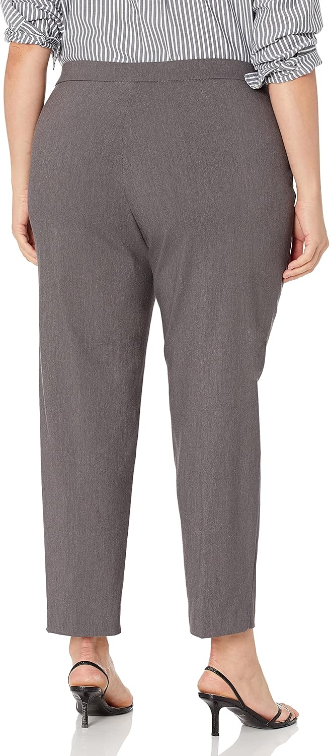 Alfred Dunner Women's Petite Petite Proportioned Short Allure Slim Pant Pants, Grey, 8P - Image 2