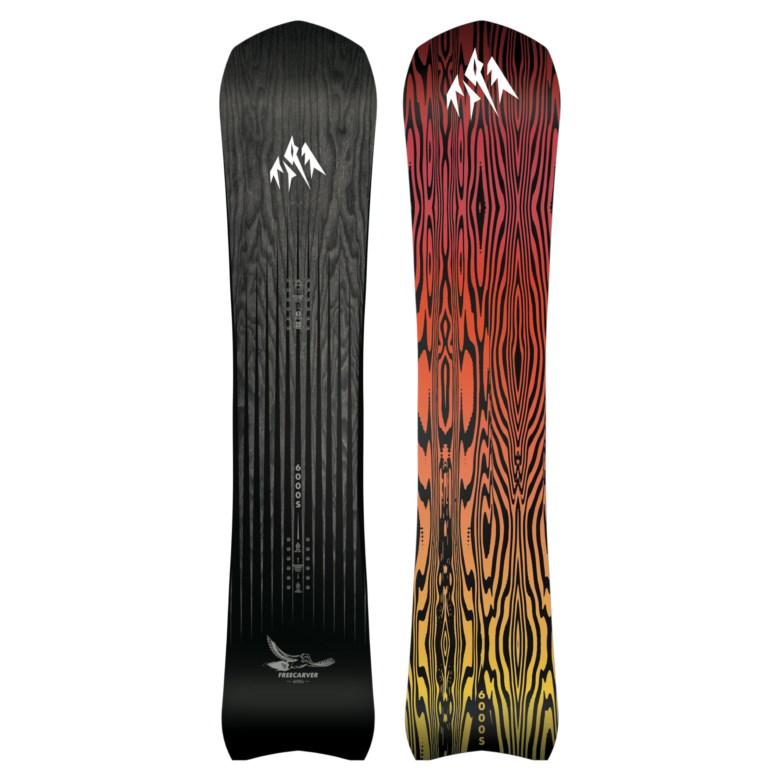 JONES - Freecarver 6000S, Snowboards Carver, Ideal for Carving Tight Turns and All-Mountain slashing, Size 154, Color Black