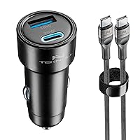 Teknoll - Caricabatterie Rapido 30W - 2 Porte: USB 18W Carica Adattiva + USB