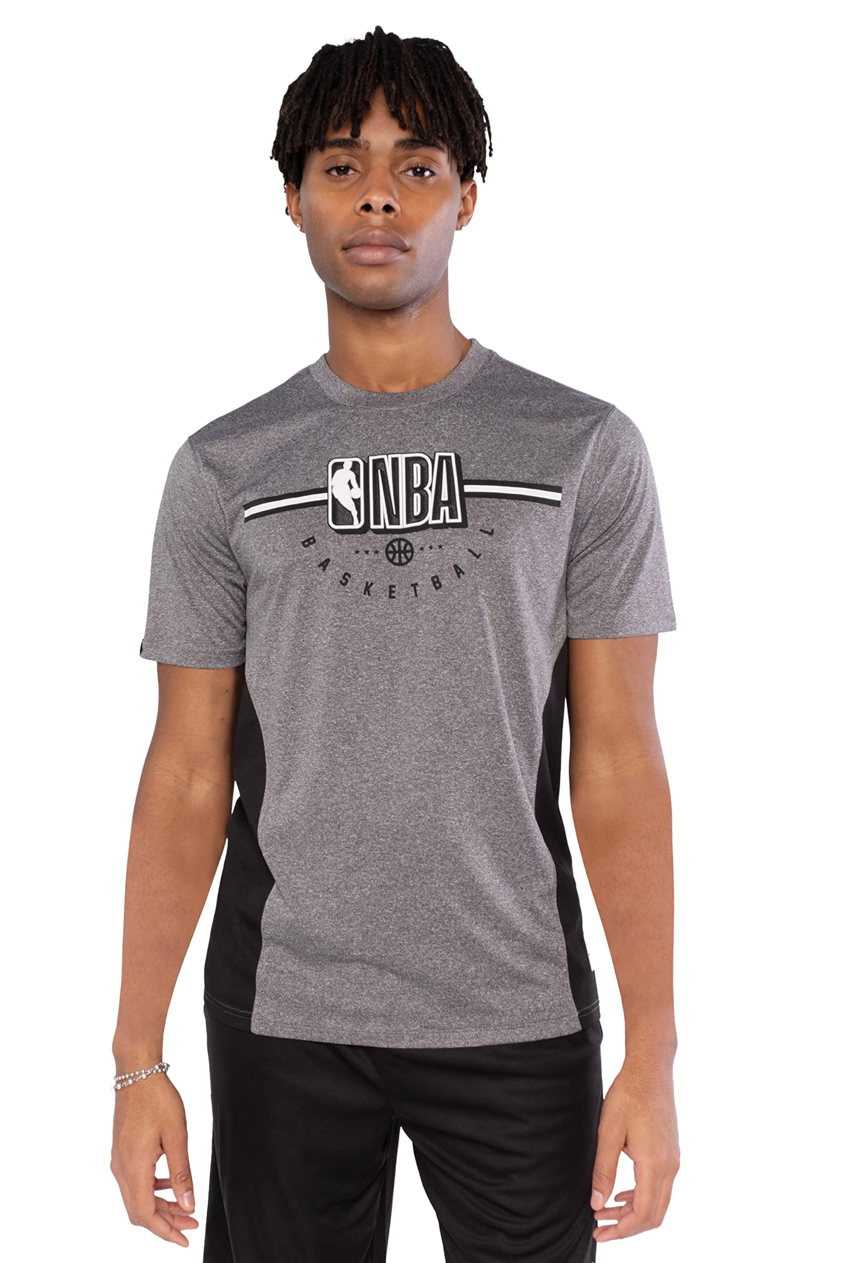Ultra GameNBA Men’s Super-Soft Active Tee Shirt Heather Charcoal