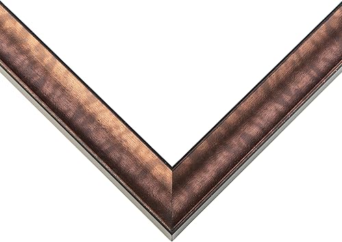 Marco de fotos de madera real marrón bronce de 11 x 11 pulgadas de ancho de 1.25 pulgadas  Profundidad del marco interior de 0.75 pulgadas  Marco de