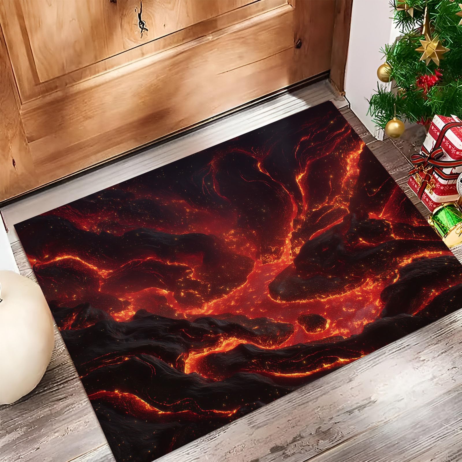 Texture de lave paillasson exterieur entree grand format 90 x 150 cm