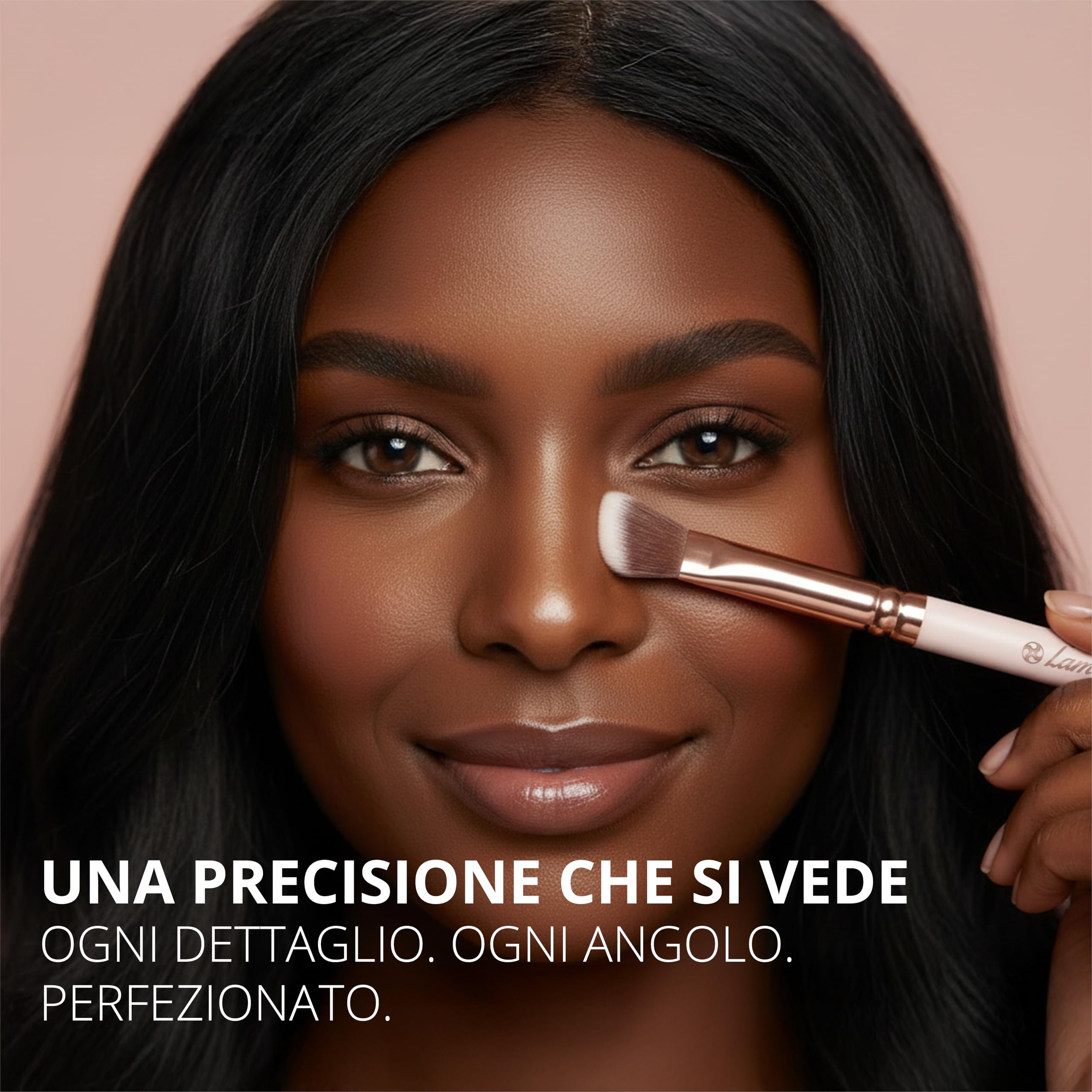 Pennelli Make Up Contouring Professionali Pennello Contouring Kabuki - Per Applicare Fondotinta, Arrossire, Contouring Creme et Polveri - Set Vegano et Non Testato Sugli Animali