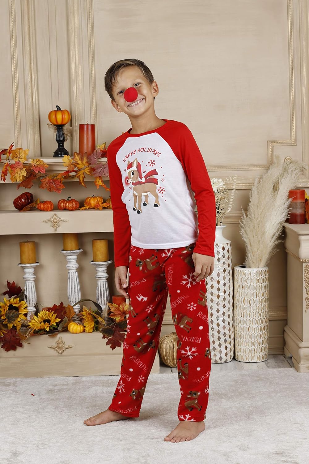 rudolph matching family pajamas