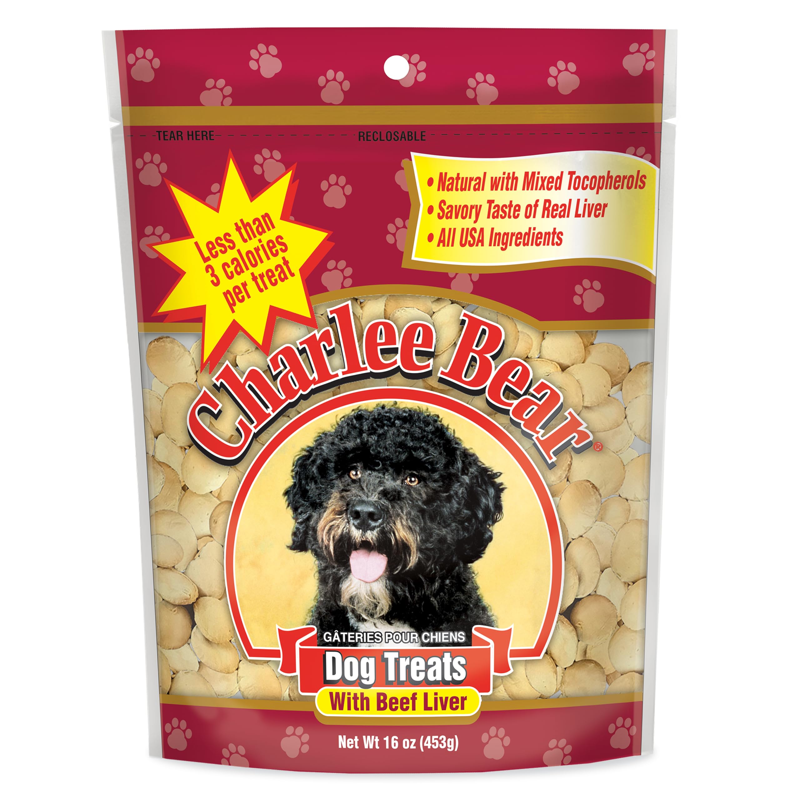 Original Crunch Beef Liver Dog Treats, 16 oz - Made in The USA, Natural Training Treats for Dogs