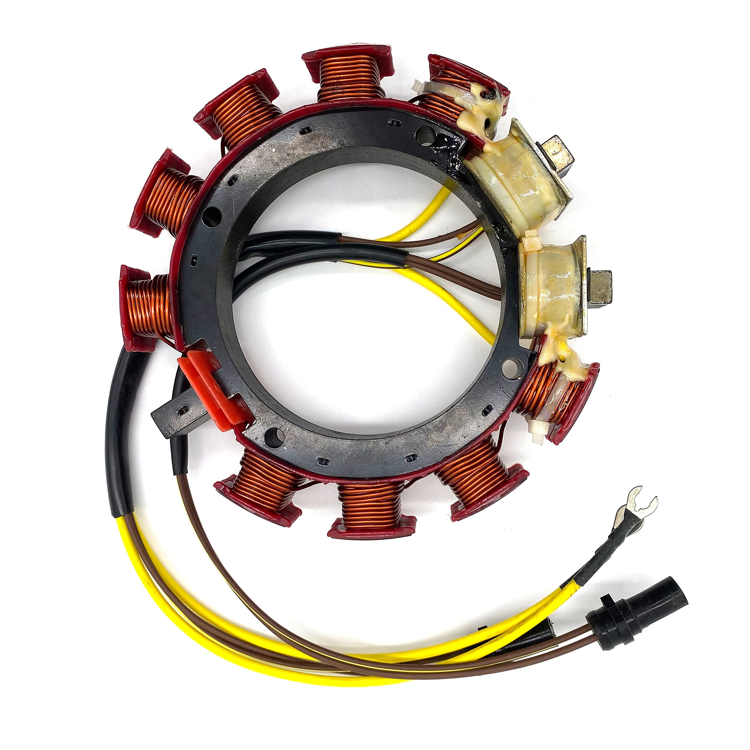 Photo 1 of Stator For Johnson Evinrude 173-3668 173-3050 18-5868 582574 583050 583274 583668 763785 Outboard 150 155 175 185 235 HP 35 Amp 2 Stroke 6 Cylinder 1983-1988