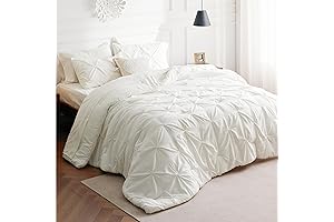 Bedsure Ivory Comforter Set Queen: A Restful Retreat of Ivory Elegance