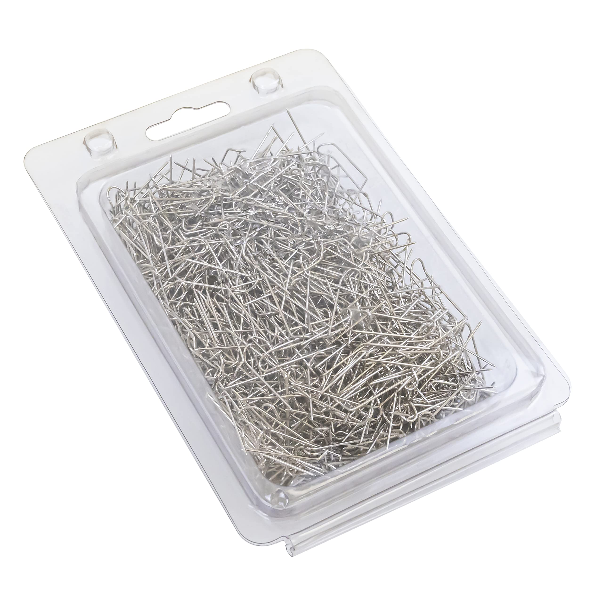 1,000 Jewelry Display Pins per Pack, Keep Jewelry Chains, Bracelets, and Necklaces in Place When Displayed on a Pad (Quantity 5) (5, Silver)