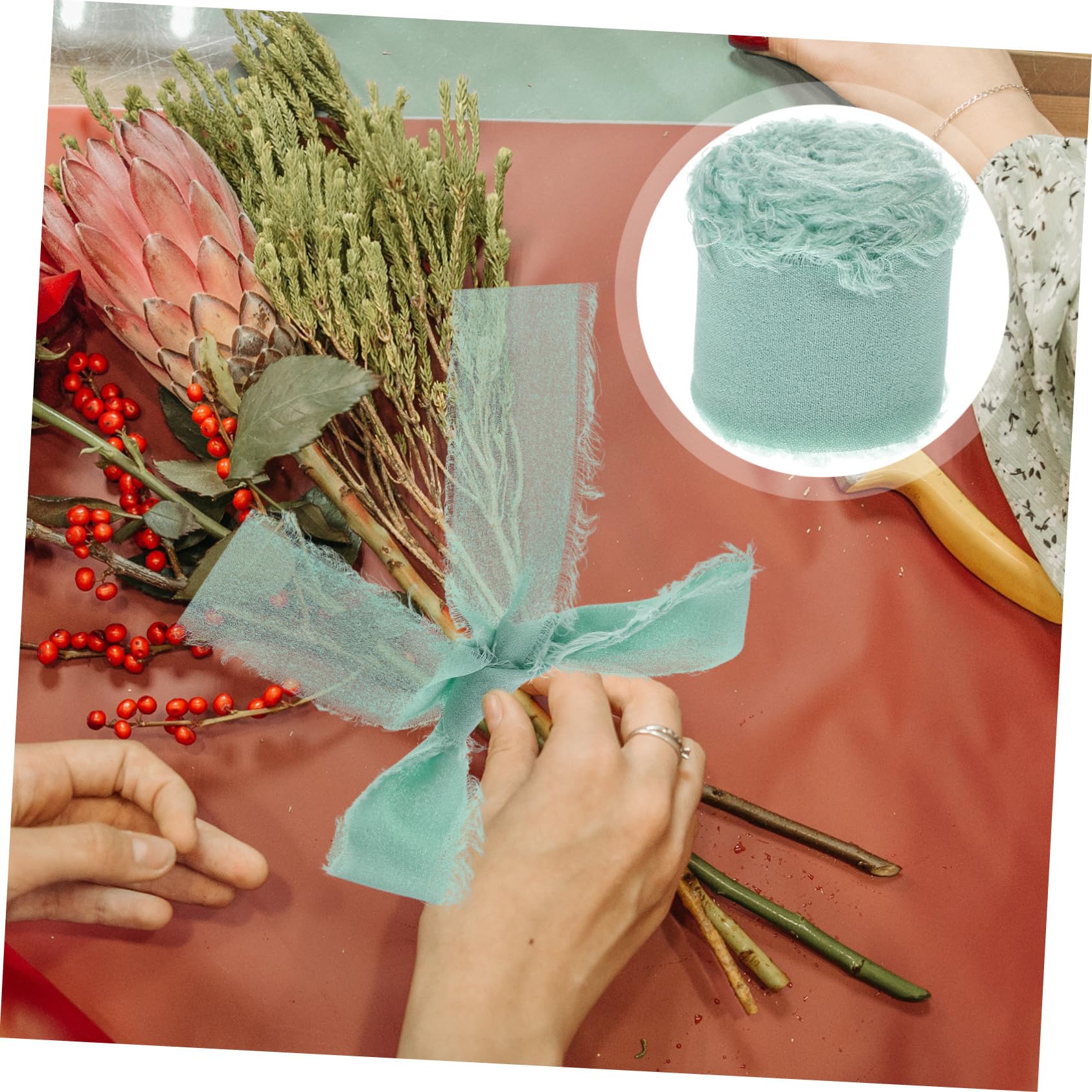 STOBOK 9rollen Hochzeits-dekorationsband Mit Fransen Bastelband Für Hochzeiten Blumensträuße Geschenkverpackungen Pro Zarte Und Strapazierfähige Qualität