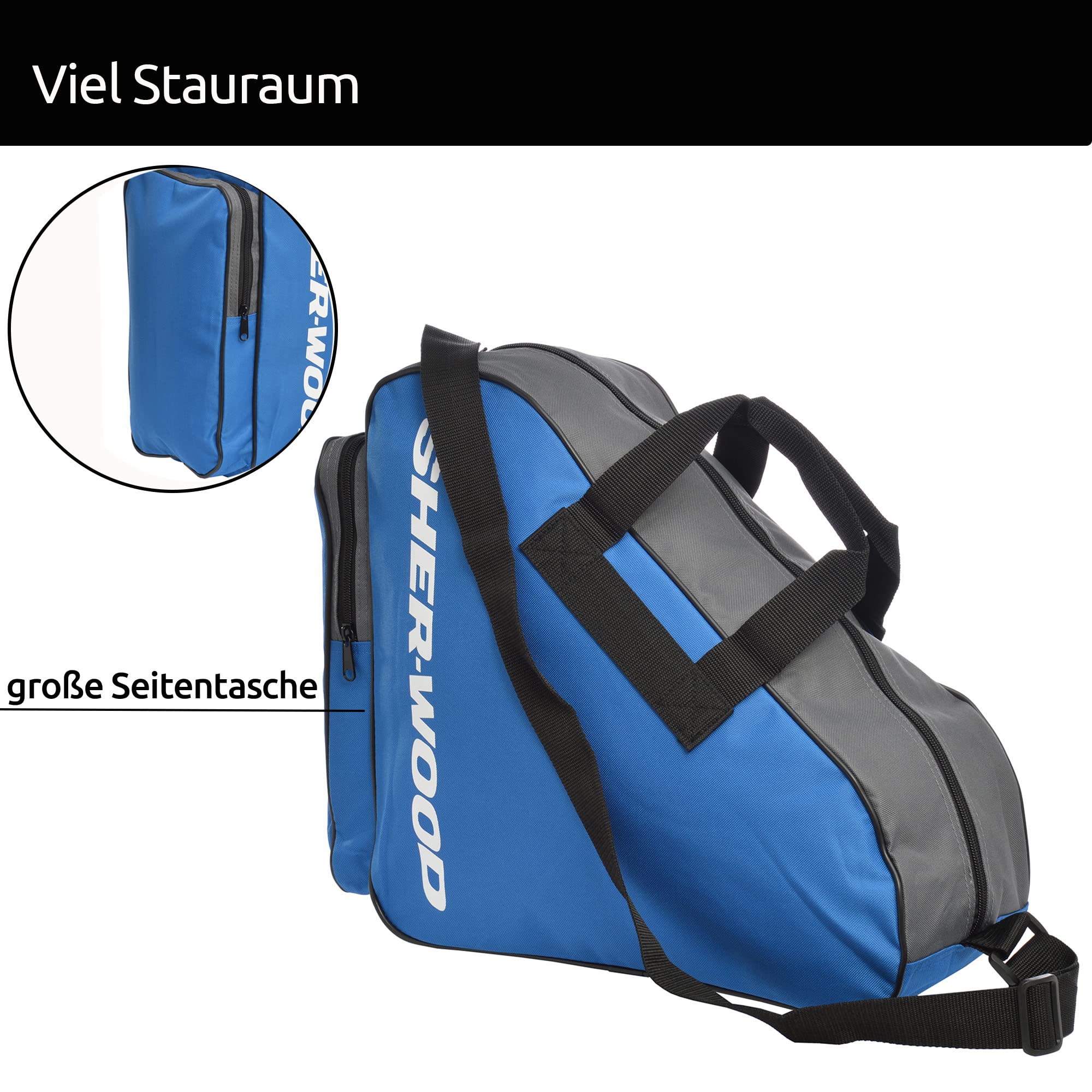 Sherwood Borsa per Pattini, Unisex, 36 x 16 cm, Colore: Blu Navy