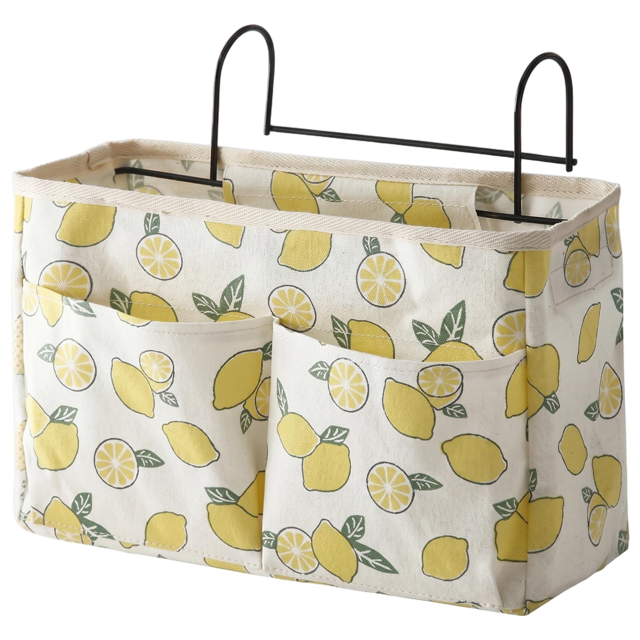 Bemonew Bedside Storage Bedside Caddy Organizer, Multi-pocket Bunk Bed Caddy, Hanging Storage with Large Pockets for Dorms & Bedrooms, Yellow