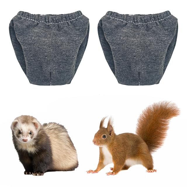 2 pañales para Mascotas pequeñas, pañales de Conejillo de Indias, pañales Reutilizables de Ardilla, Lavables