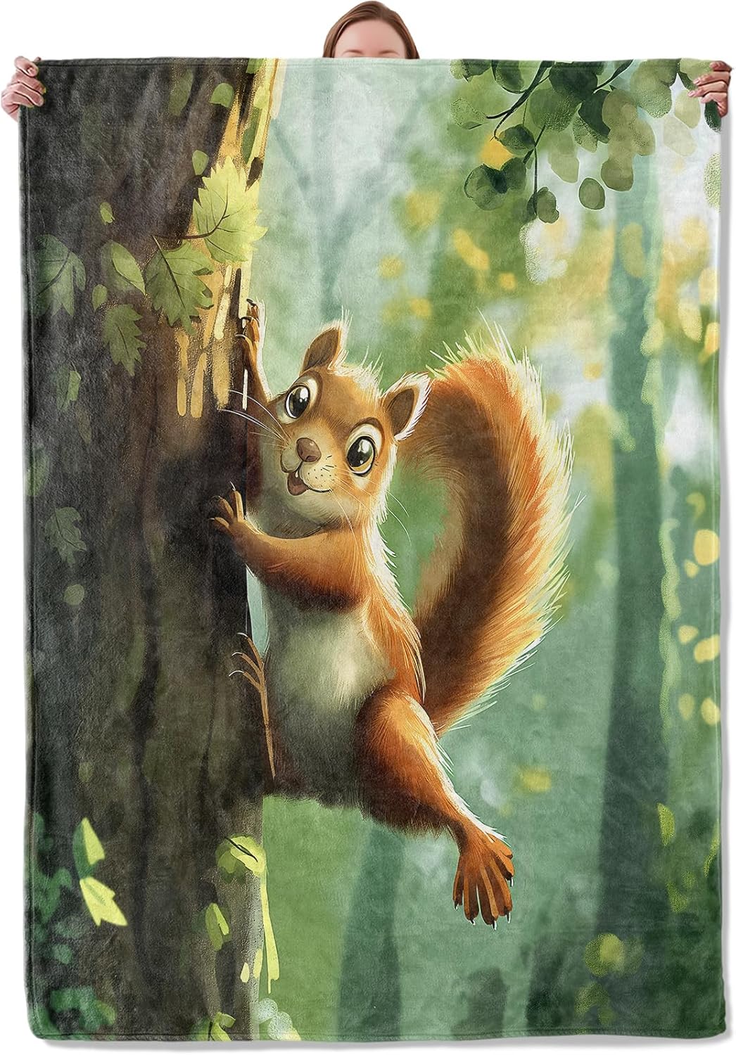 Vibrant Ferret Blanket, Ferret Flannel Blanket Gifts for Women, Soft Warm Lightweight Ferret Blankets for Living Room Home Sofa Travel Decor 60" x 80"