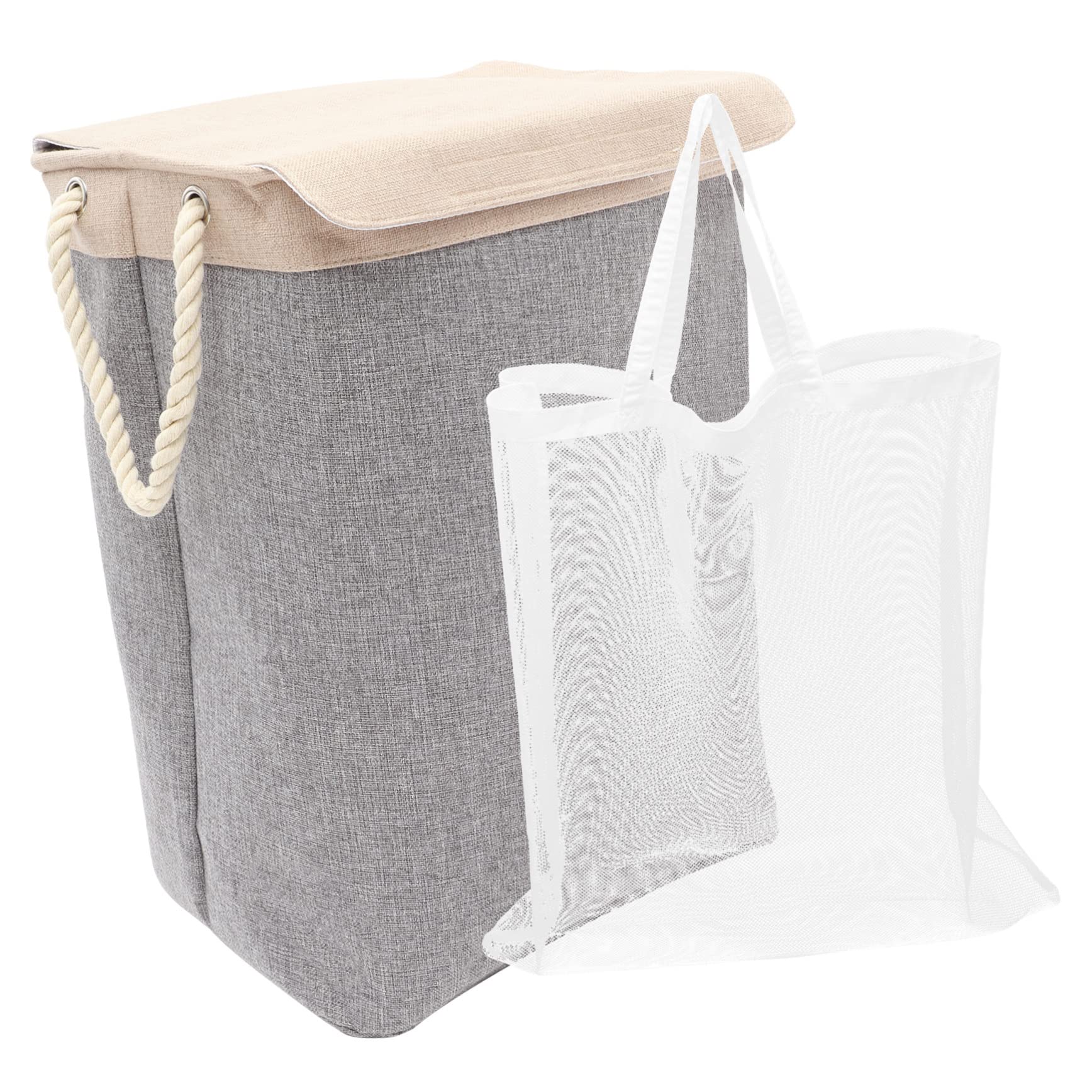 Panier à linge pliable en osier pour le placard et l'appartement