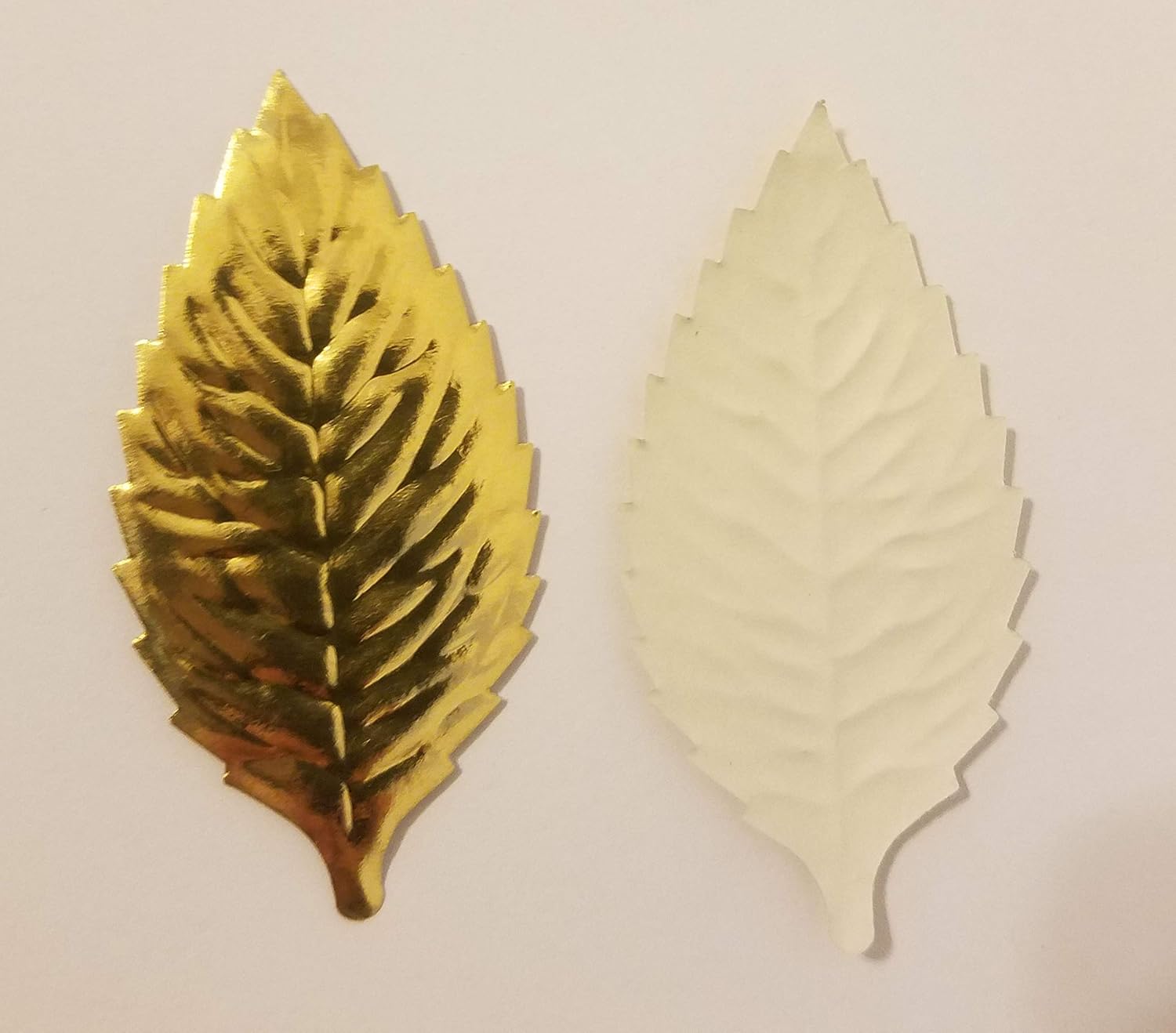 Gold Foil Leaves Embossed Leaf Stampings (Pack of 144)