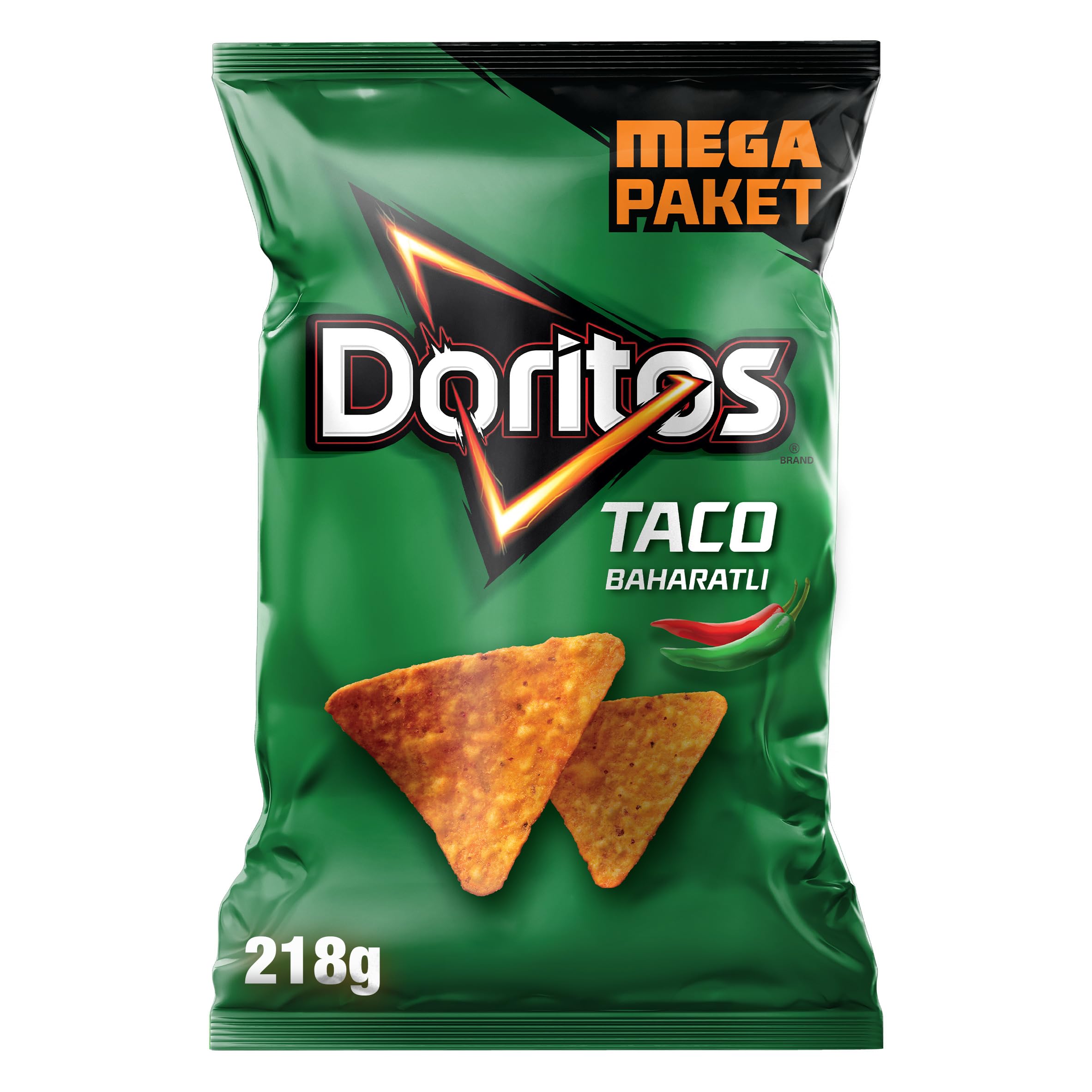 Doritos Taco Baharatlı Mısır Cipsi Mega Boy 218 g: