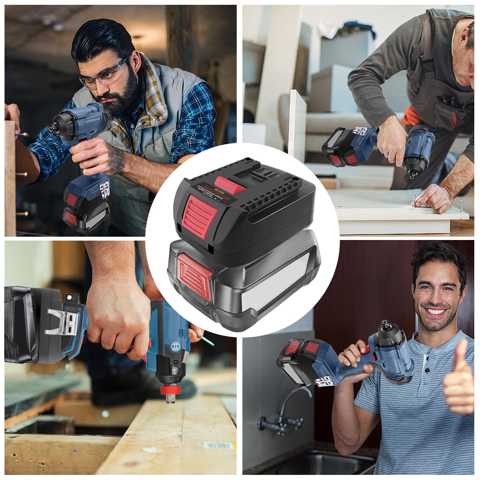 TPDL BOSC18B Adapter akumulatora do Bosch 18 V PBA Gloria do profesjonalnego elektronarzędzia Bosch 18 V adapter akumulatora TPDL konwersja na narzędzie GBA