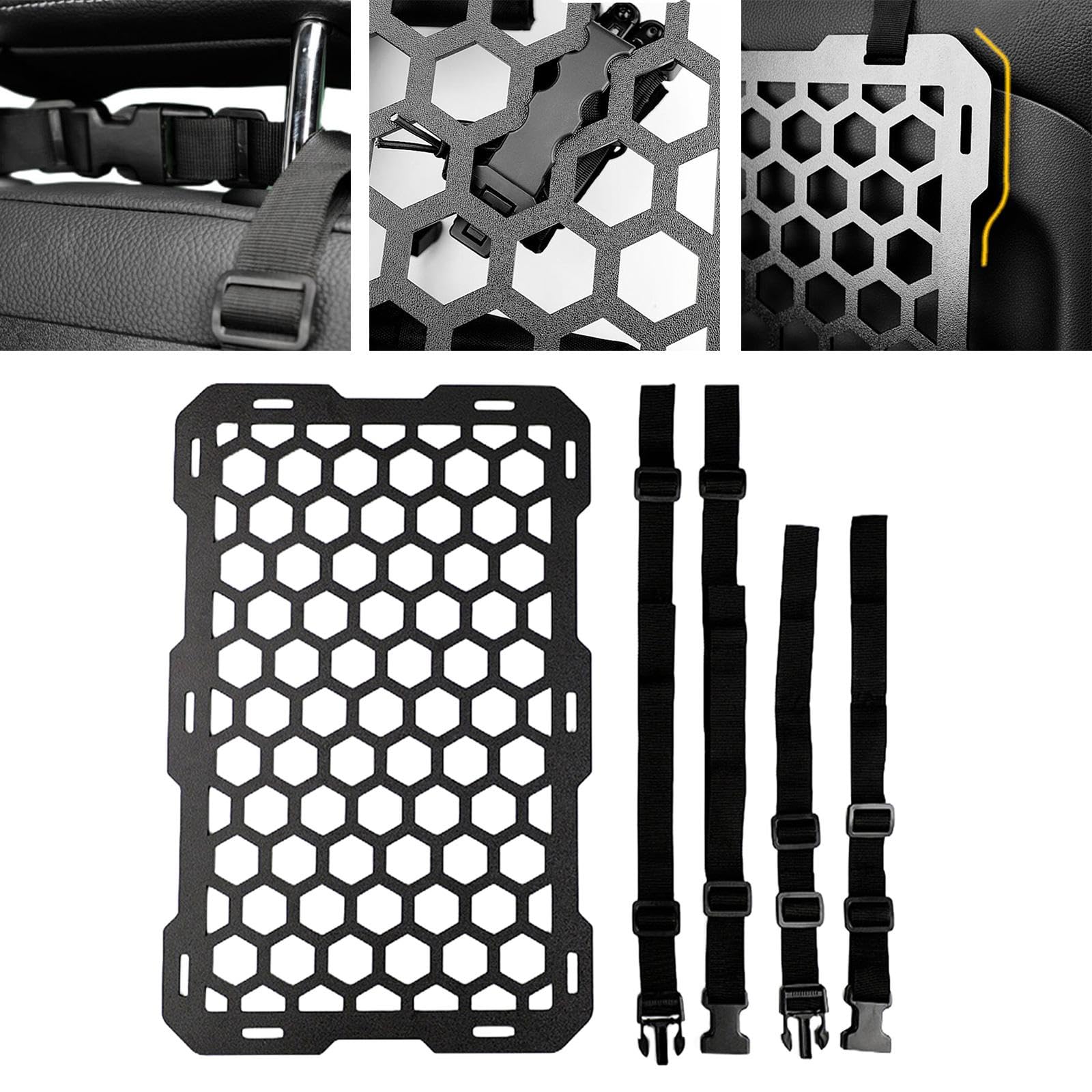 Molle-Panel für Fahrzeuge, Autositz-Panel, Auto-Innenzubehör, langlebiger Rückenlehnen-Organizer für Kfz-Anbauteile, stil a